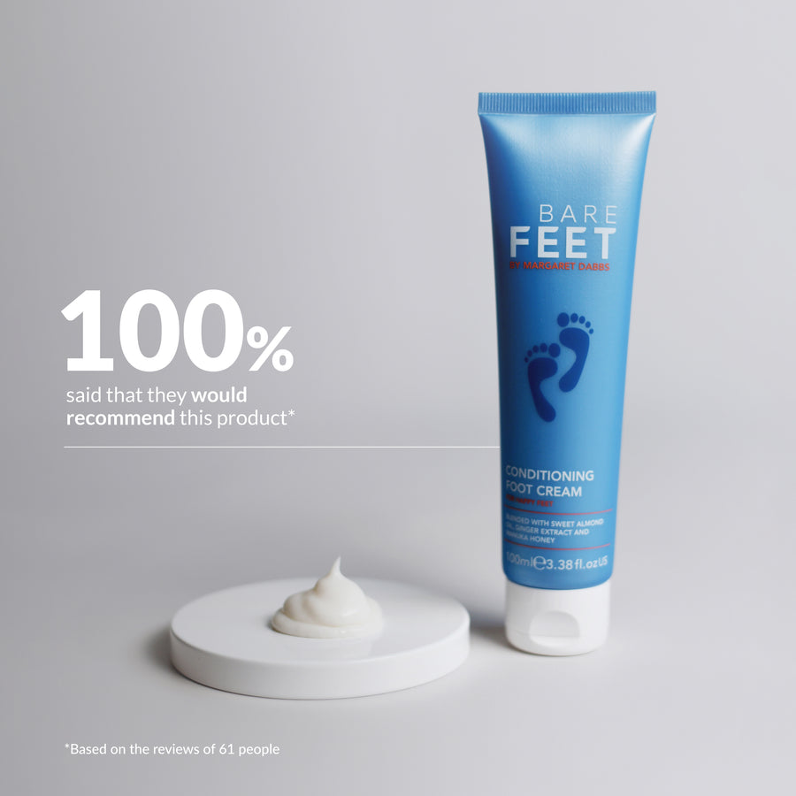 Highly recommended Conditioning Foot Cream For Dry Skin on the feet with texture